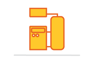 Conventional boiler with cylinder and cold water tank