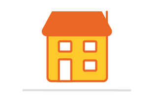 Vertical flue exiting through the roof